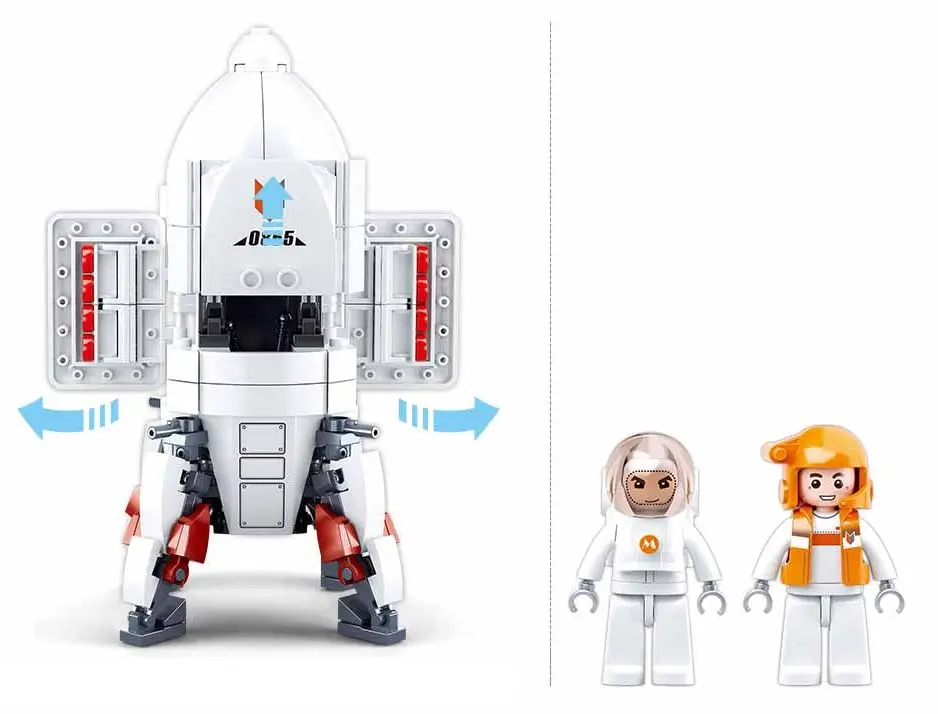 Constructor Sluban Space Saturn Landing Module (White) - 4