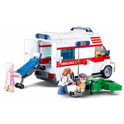 Constructor Sluban Town Ambulance B1065 (White/Red) Thumb