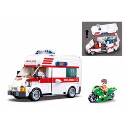 Constructor Sluban Town Ambulance B1065 (White/Red) Thumb