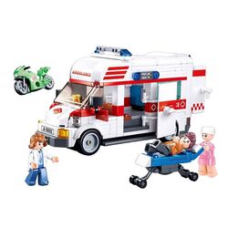 Constructor Sluban Town Ambulance B1065 (White/Red)