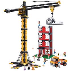 Constructor Sluban Town Construction Crane truck M38-B0555