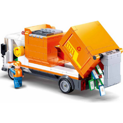 Constructor Sluban Town Garbage Truck M38-B1066 Thumb
