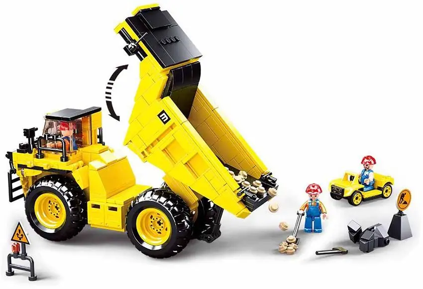 Constructor Sluban Town Mine Wagons B0806 (Yellow) - 2