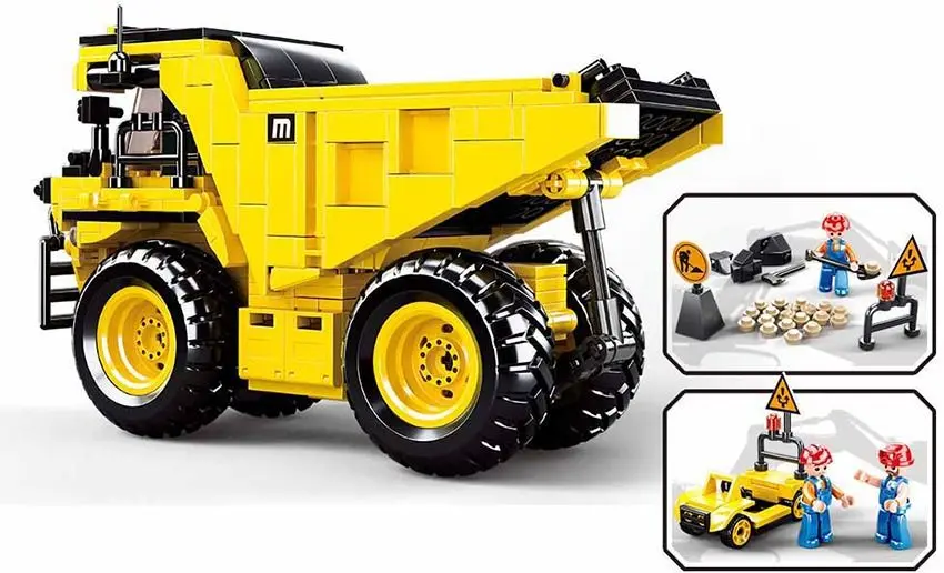 Constructor Sluban Town Mine Wagons B0806 (Yellow) - 3