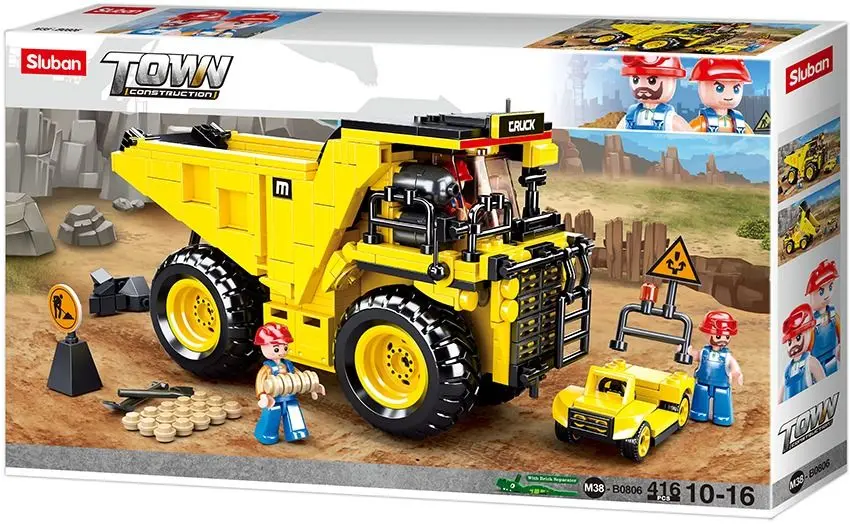 Constructor Sluban Town Mine Wagons B0806 (Yellow) - 4