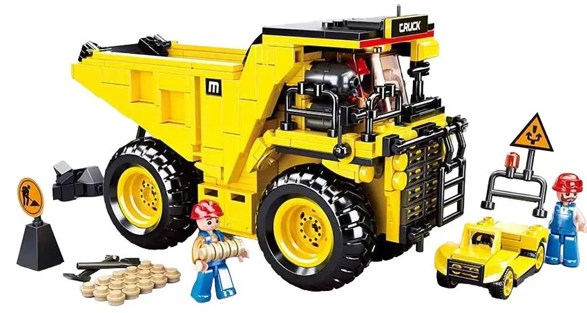 Constructor Sluban Town Mine Wagons B0806 (Yellow)