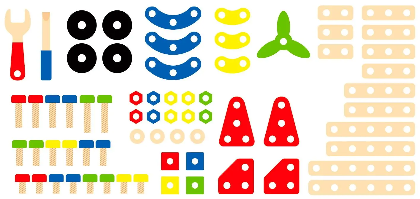 Constructor Viga Toys 50382 (Multicolor) - 5