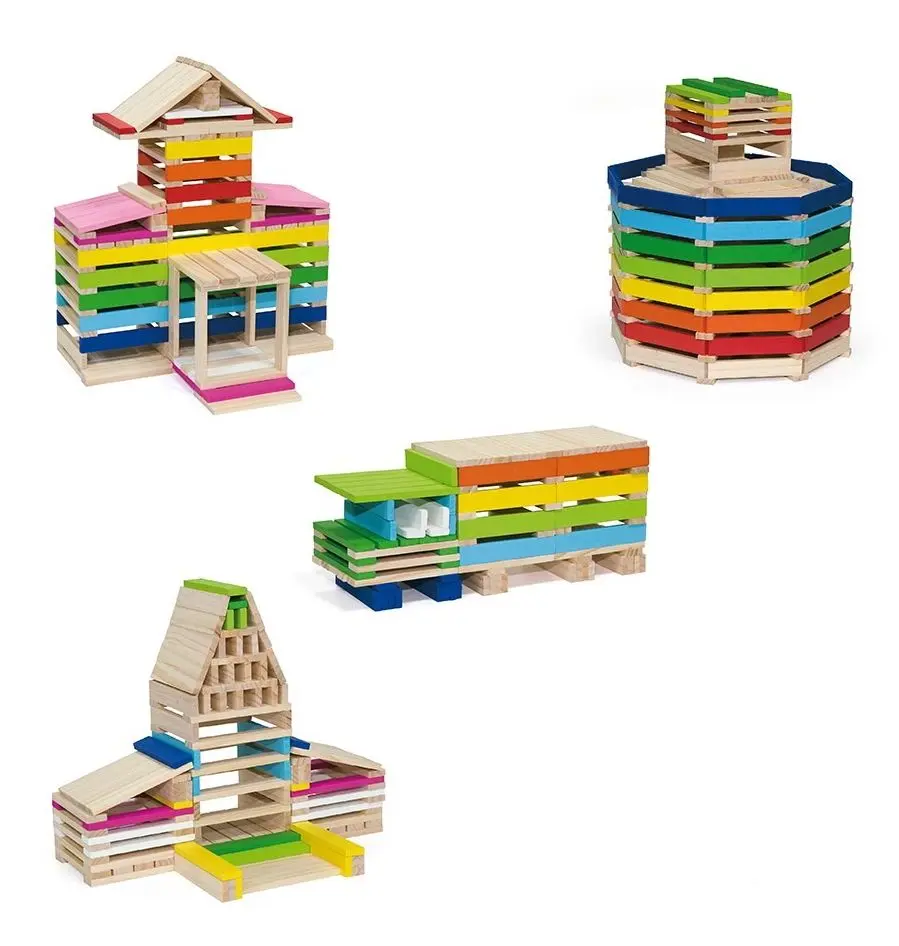 Constructor Viga Toys Architecture Block 50956 (Multicolor) - 2