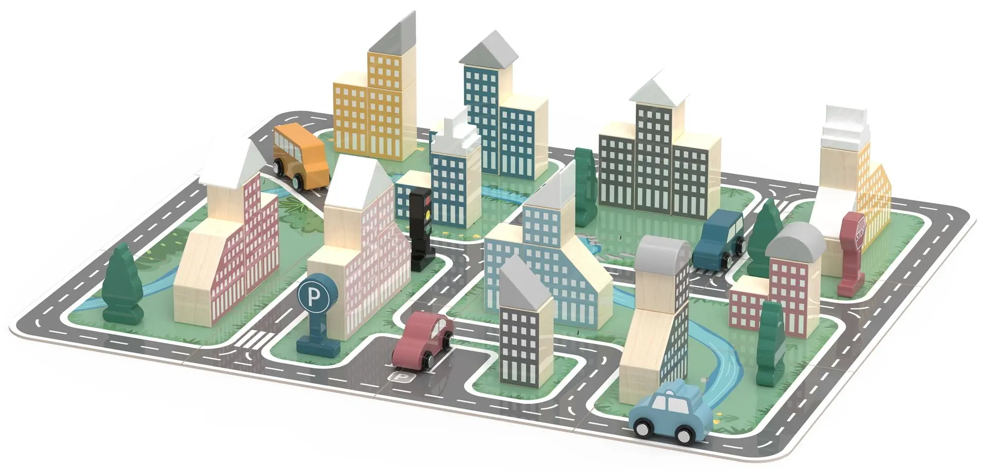 Constructor Viga Toys PolarB Modern City 44040 (Multicolor)