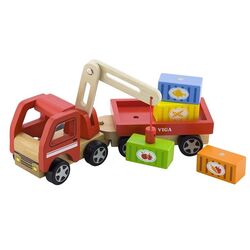 Jucarie de dezvoltare Viga Toys Crane Truck 50690 (Multicolor) Thumb