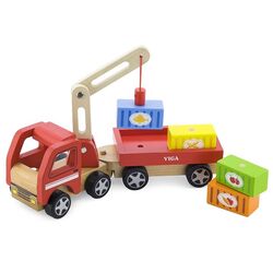 Jucarie de dezvoltare Viga Toys Crane Truck 50690 (Multicolor)