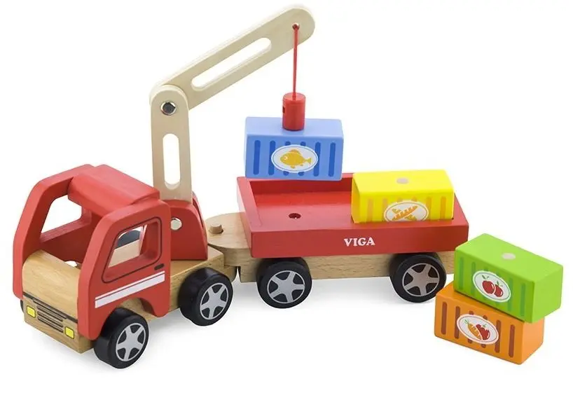 Jucarie de dezvoltare Viga Toys Crane Truck 50690 (Multicolor)