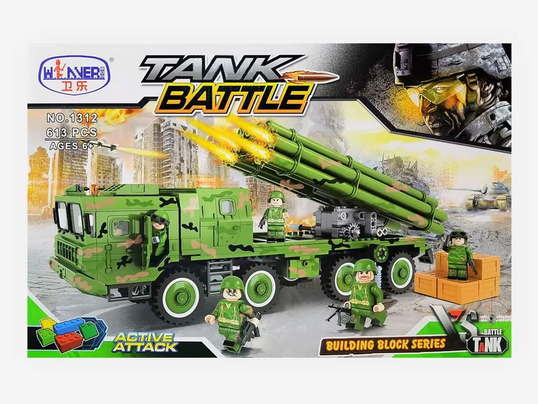Конструктор Winner Tank Battle 1312 (Green)