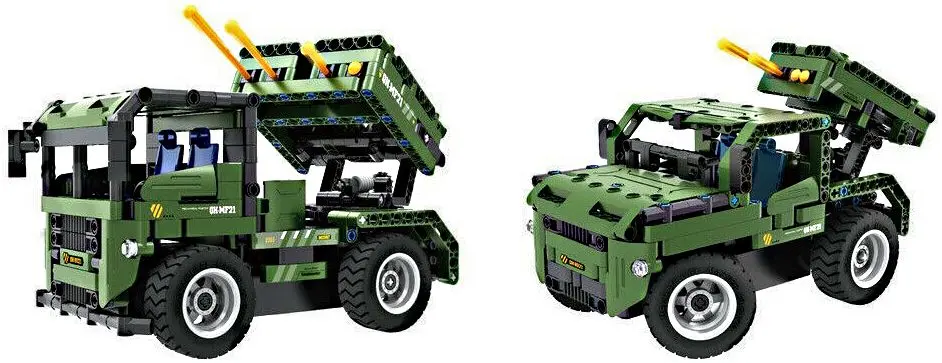 Constructor 2in1 XTech Bricks Armed Off-road Vehicle 8022 (Green) - 3