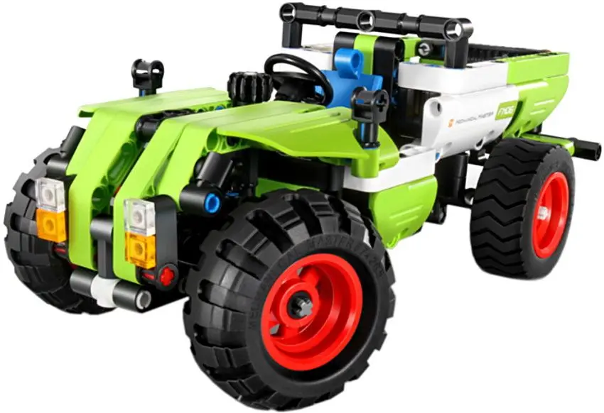 Constructor 2in1 XTech Bricks Combine harvester & Pick up Truck 6806 (Green) - 2