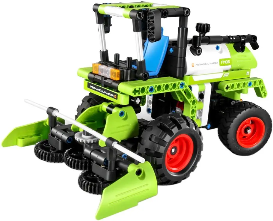 Constructor 2in1 XTech Bricks Combine harvester & Pick up Truck 6806 (Green)