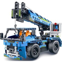 Конструктор 2в1 XTech Bricks Crane Truck 8024 (Blue)