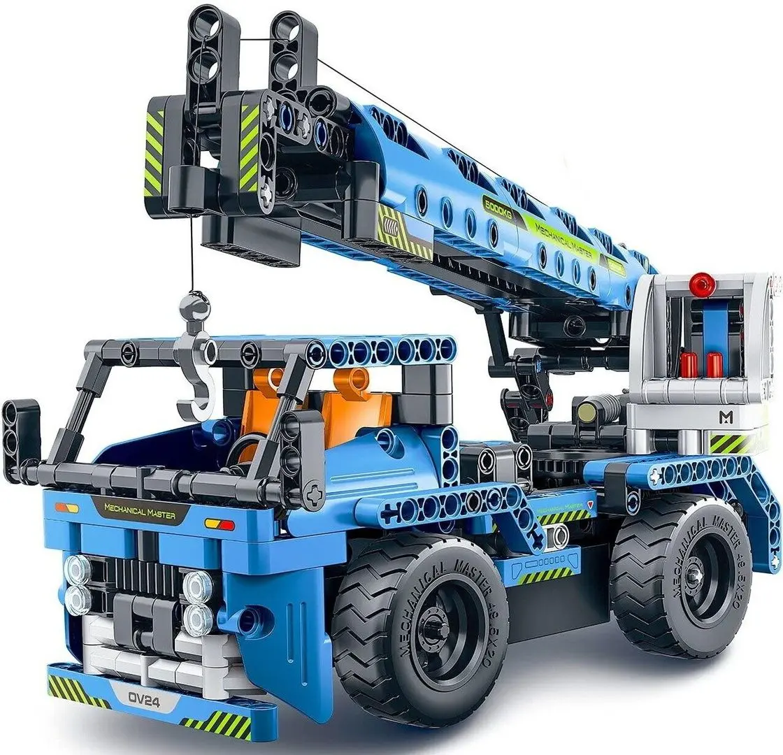 Конструктор 2в1 XTech Bricks Crane Truck 8024 (Blue)
