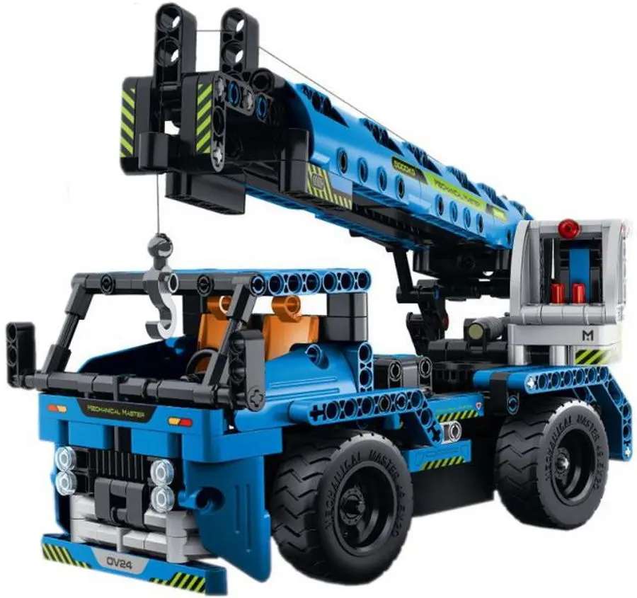 Конструктор 2в1 XTech Bricks Crane Truck 8024 (Blue)