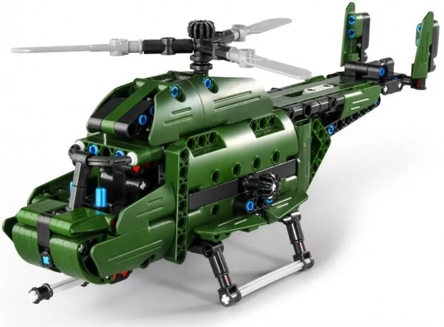 Конструктор 2в1 XTech Bricks Military Helicopter 6809 (Green) - 2