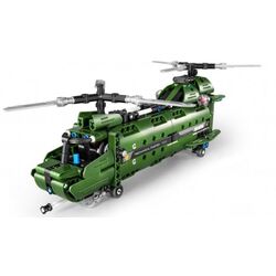 Конструктор 2в1 XTech Bricks Military Helicopter 6809 (Green) Thumb