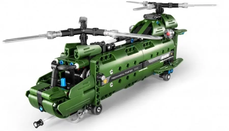 Конструктор 2в1 XTech Bricks Military Helicopter 6809 (Green) - 3