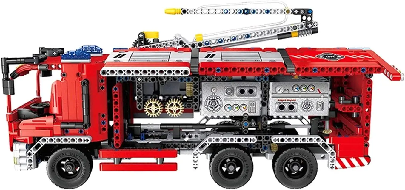 Конструктор 2в1 XTech Bricks Mini Fire Truck With Water Spraying (Red) - 3