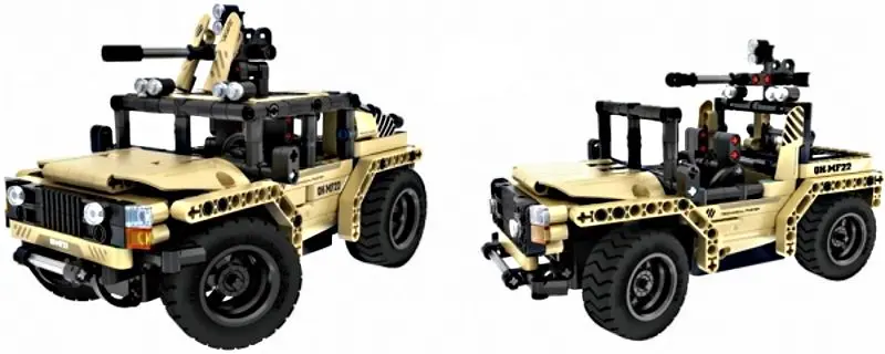 Конструктор 2в1 XTech Bricks Rocket Launcher 8021 (Beige) - 3