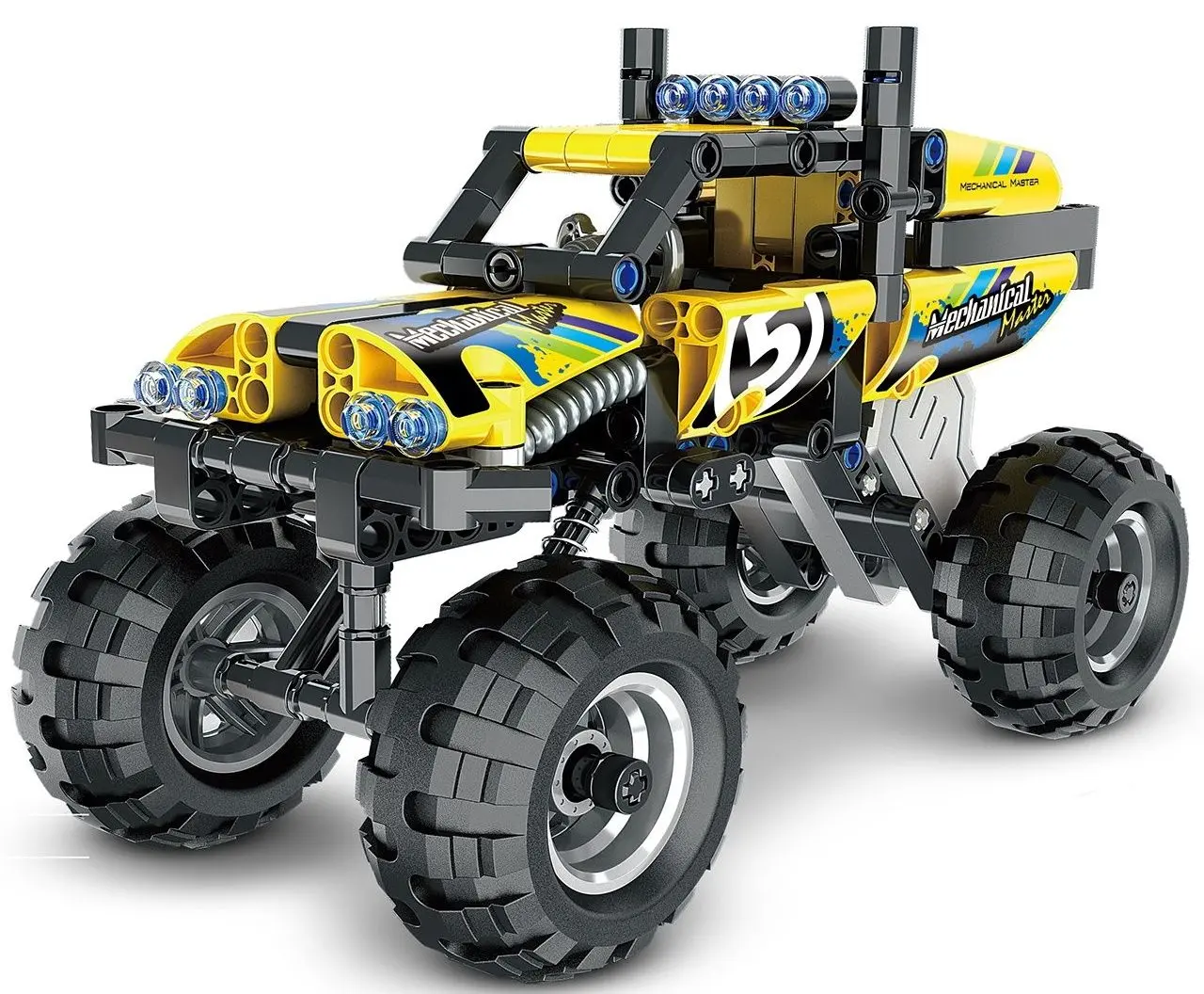 Конструктор XTech Bricks Pull Back Off-Road Vehicle (Yellow)