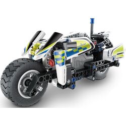 Contructor XTech Pull Back Police Motorbike 5806 (White)