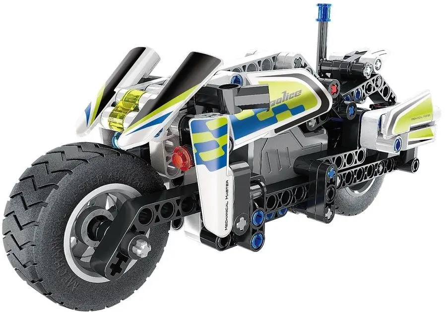 Constructor XTech Pull Back Police Motorbike 5806
