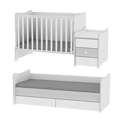 Кроватка Bertoni (Lorelli) Maxi Plus New White/Cofee (10150300027A) Thumb