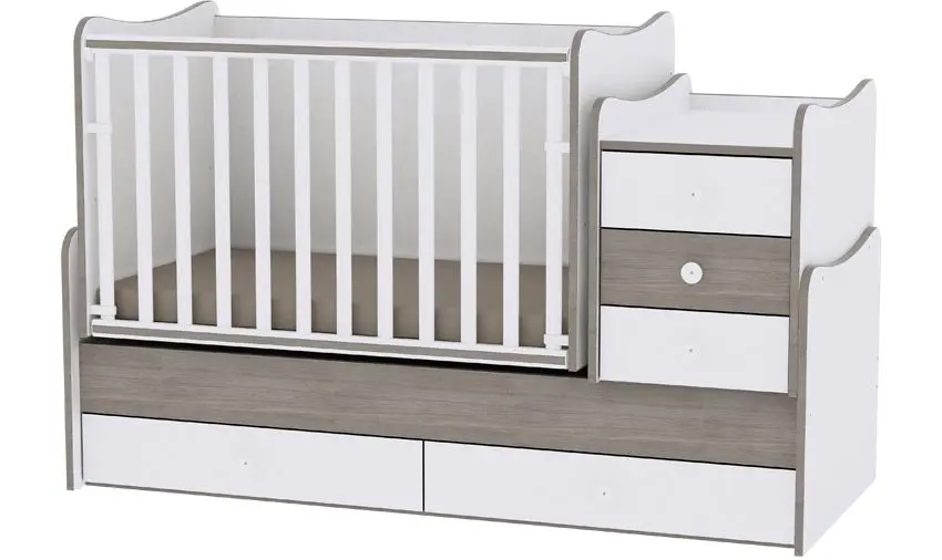 Кроватка Bertoni (Lorelli) Maxi Plus New White/Cofee (10150300027A)