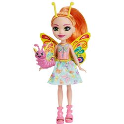 Papusa Enchantimals City Tails Belisse Butterfly and Dart Animal Friend Thumb