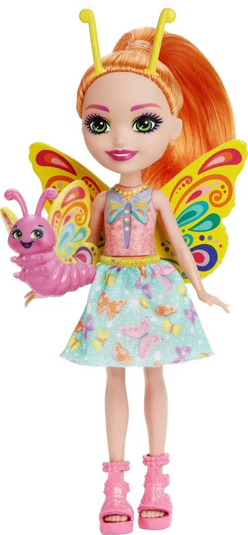 Papusa Enchantimals City Tails Belisse Butterfly and Dart Animal Friend - 2