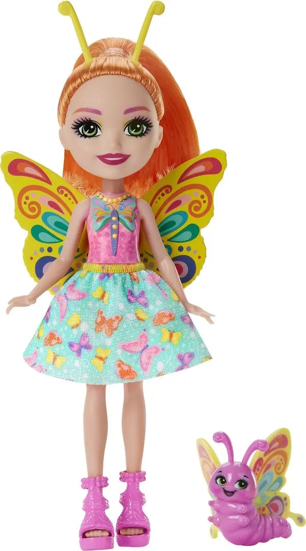 Papusa Enchantimals City Tails Belisse Butterfly and Dart Animal Friend
