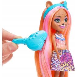 Papusa Enchantimals Glam Party Cheetah Charisse and Grinsey HNV30 Thumb