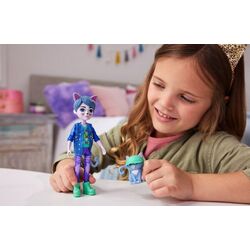 Papusa Enchantimals Glam Party Cole Cat With Pet HNT59 Thumb