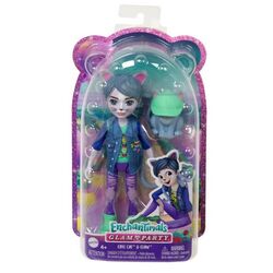 Papusa Enchantimals Glam Party Cole Cat With Pet HNT59 Thumb