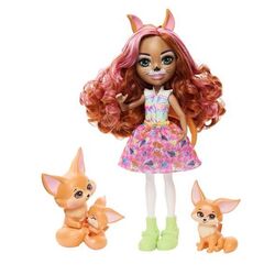 Papusa Enchantimals Glam Party Fox Filigree and Pets HNT60