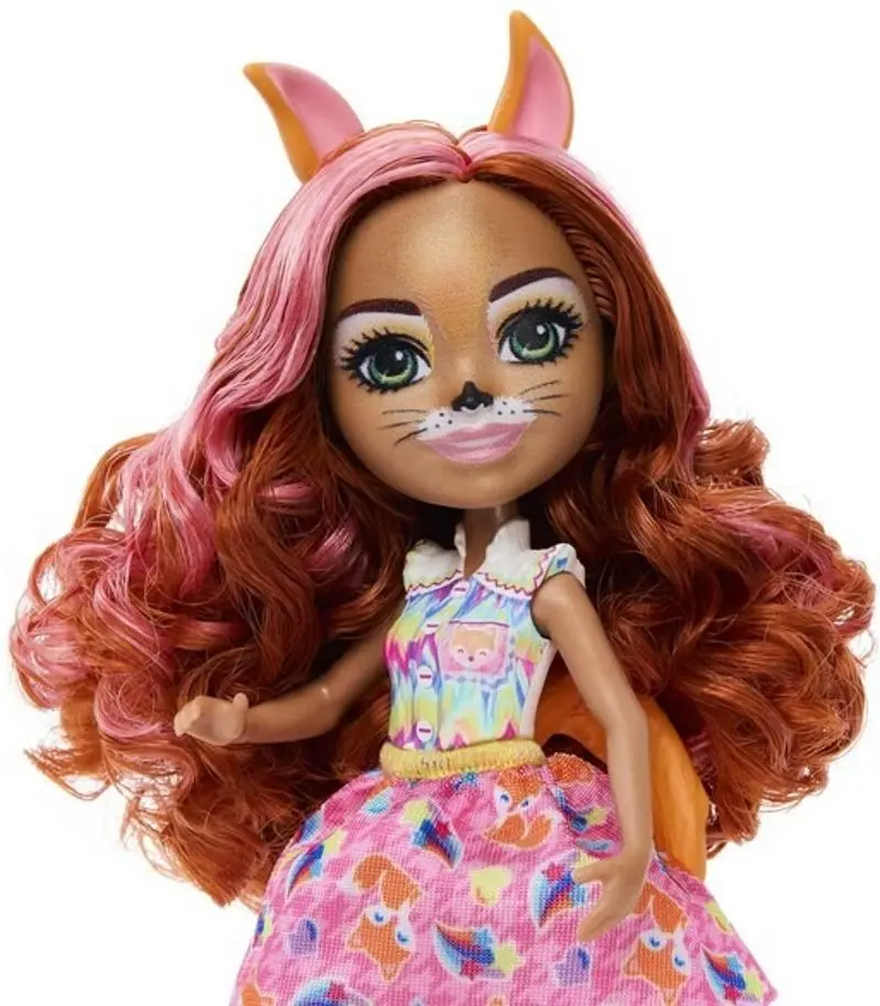 Papusa Enchantimals Glam Party Fox Filigree and Pets HNT60 - 4