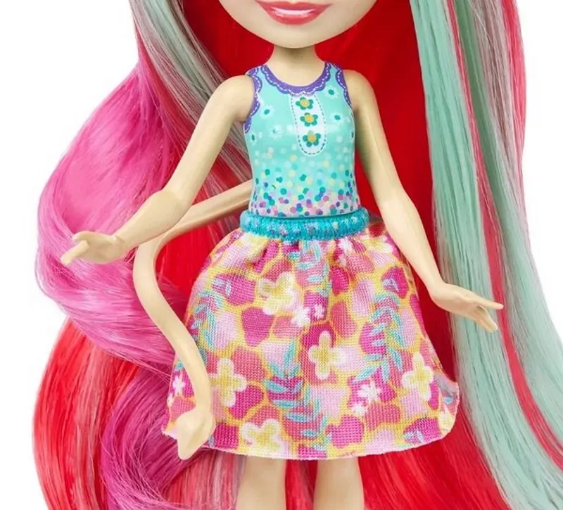Papusa Enchantimals Glam Party Giraffe Gillian and Pole HNV29 - 4