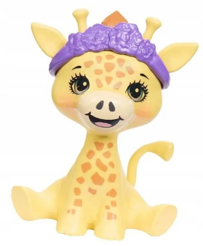 Papusa Enchantimals Glam Party Giraffe Gillian and Pole HNV29 - 5