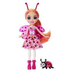Papusa Enchantimals Glam Party Ladonna Ladybug Doll HNT57