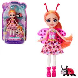 Papusa Enchantimals Glam Party Ladonna Ladybug Doll HNT57 Thumb