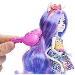 Papusa Enchantimals Glam Party Zemirah Zebra and Grainy Doll Thumb