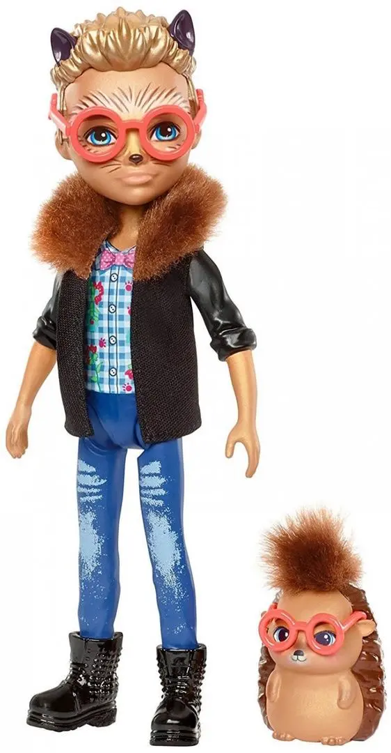 Papusa Enchantimals Hixby Hedgehog and Pointer