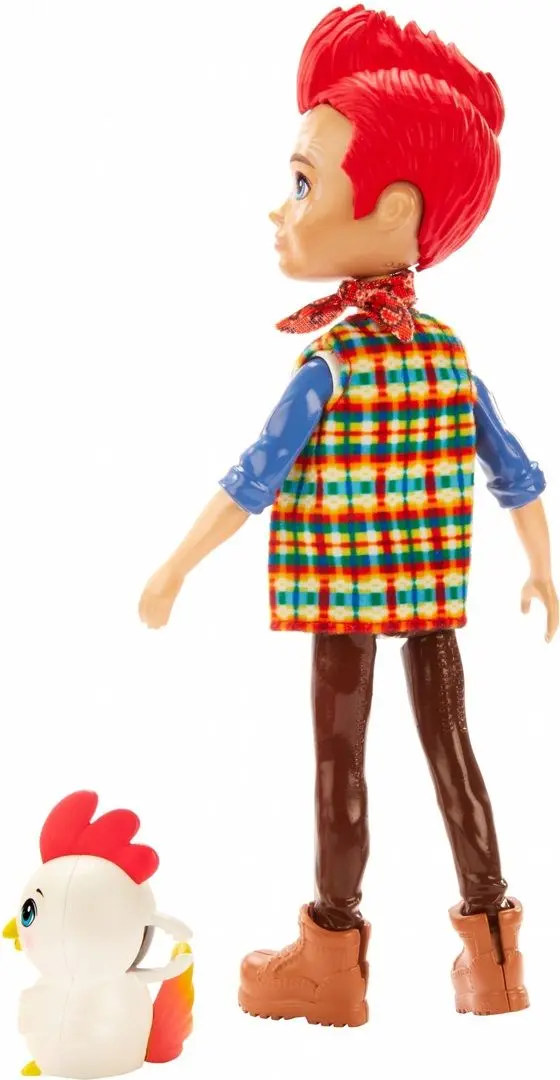 Papusa Enchantimals Redward Rooster Cluck GJX39 - 2