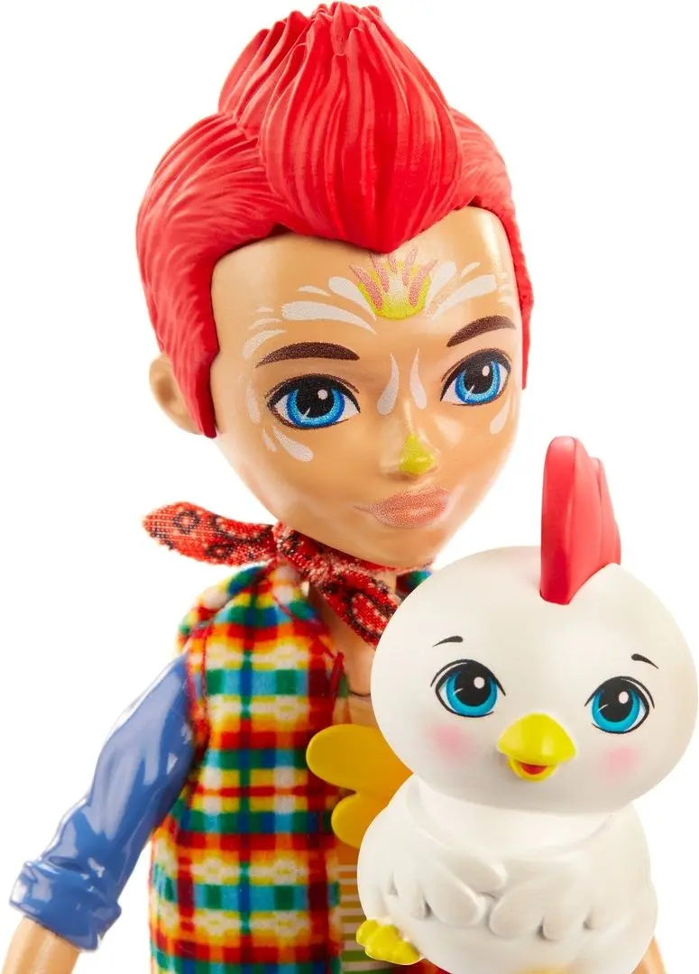 Papusa Enchantimals Redward Rooster Cluck GJX39 - 4