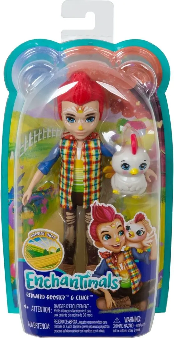 Papusa Enchantimals Redward Rooster Cluck GJX39 - 8
